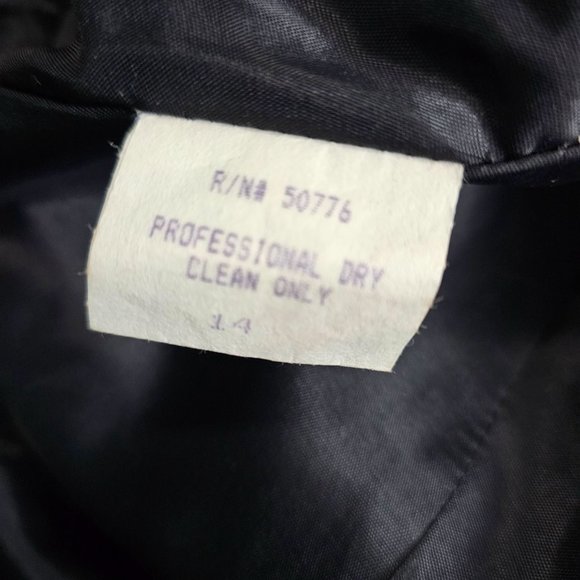 Vintage 90's Geary Roark Kamisato Linen LBD with Open Corded Back, Sz 14, NWT - Picture 11 of 12